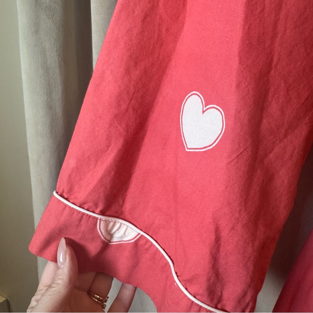 Printfresh Pink Heart-Patterned Pajamas Pink Robe… - image 4